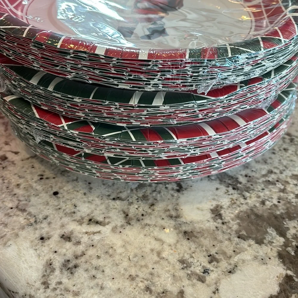 Lenox “Vintage Holiday” coated paper dinner plates, 4 packs of 16 ea